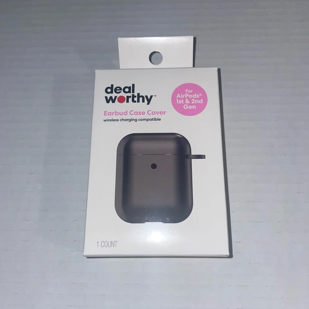 Black Earbud Case Cover for AirPods Gen 1 & 2 Deal Worthy New Sealed Classic